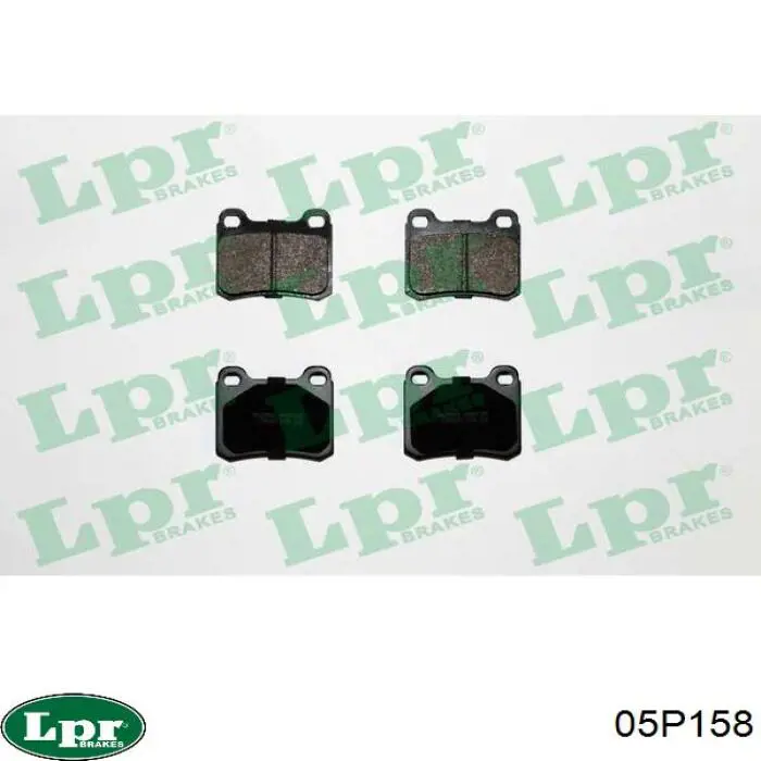 Купить 05P158 LPR Колодки тормозные задние, дисковые