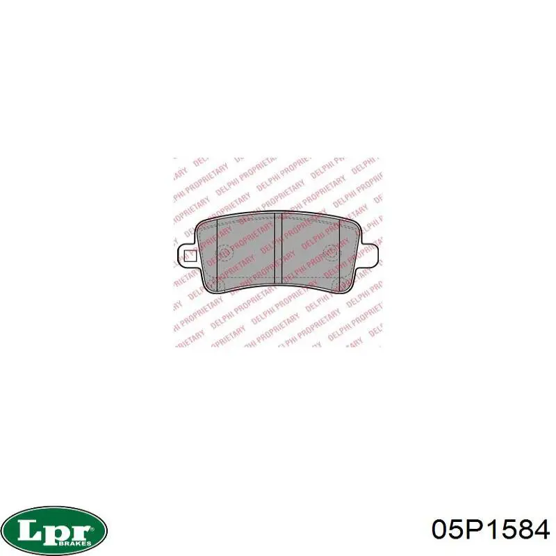 Колодки дисковые  LPR 05P1584 цена, от 19.47 USD