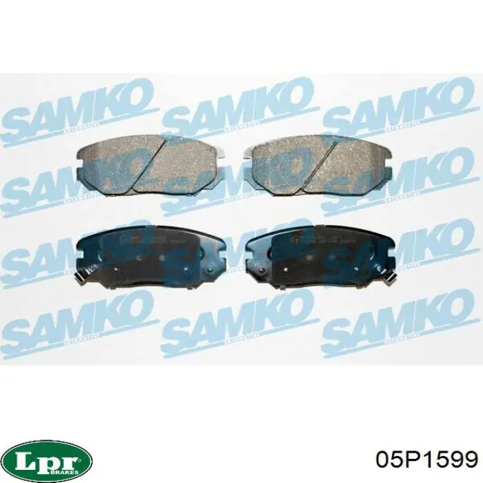 Передние тормозные колодки 05P1599 LPR