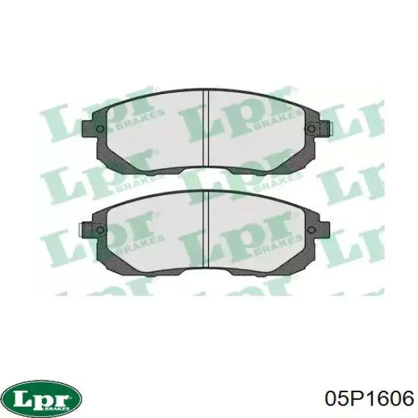 Передние тормозные колодки 05P1606 LPR