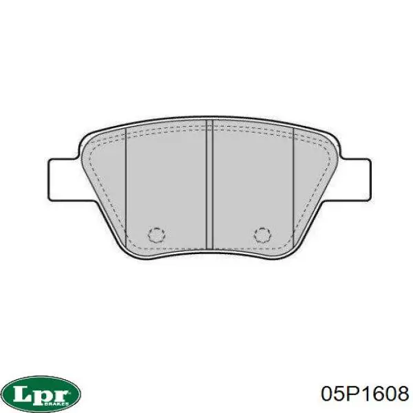 Задние дисковые колодки LPR 05P1608