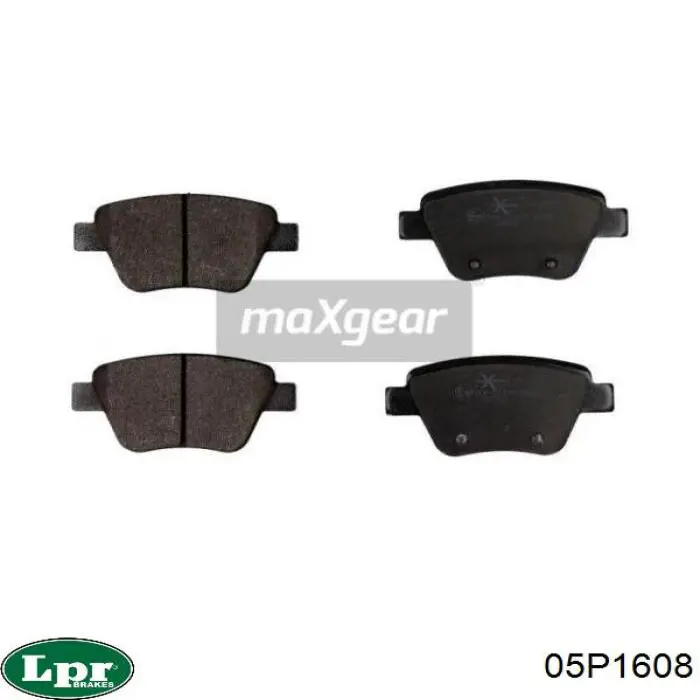 05P1608 LPR Колодки тормозные дисковые комплект