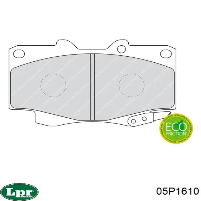 Колодки LPR 05P1610 цена, от 31.79 USD
