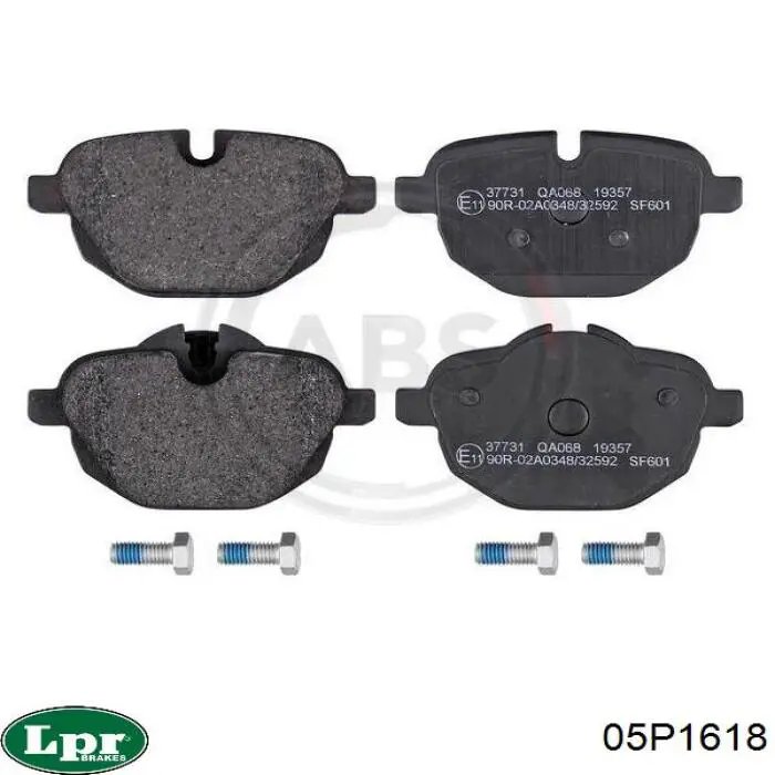 05P1618 LPR Колодки тормозные дисковые комплект