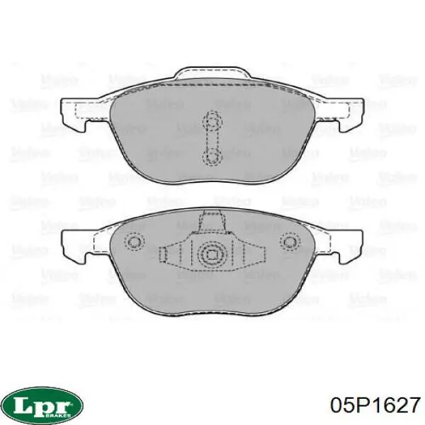 05P1627 LPR Колодки передние