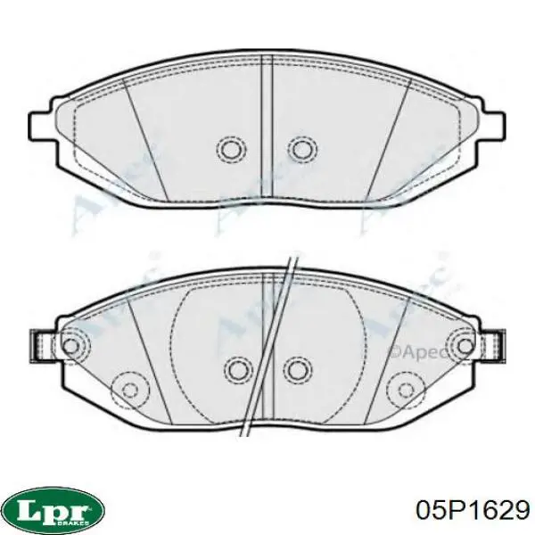 Тормозные колодки LPR 05P1629