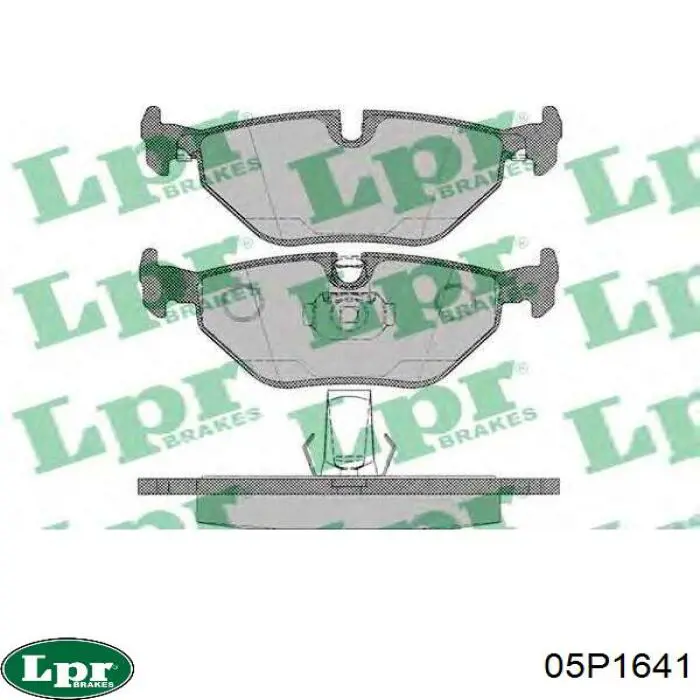 Передние тормозные колодки 05P1641 LPR