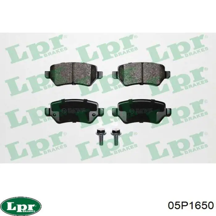 Купить 05P1650 LPR Колодки тормозные задние, дисковые