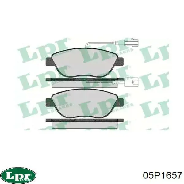 Купить 05P1657 LPR Колодки тормозные