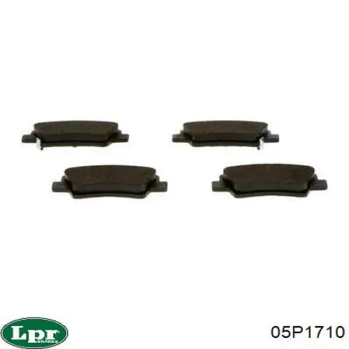 Купить 05P1710 LPR Колодки тормозные задние, дисковые