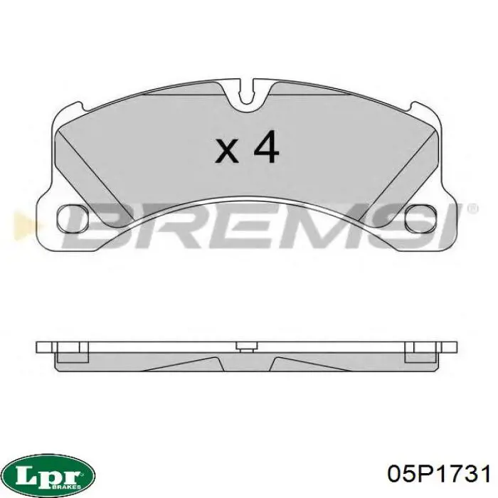 05P1731 LPR Колодки передние