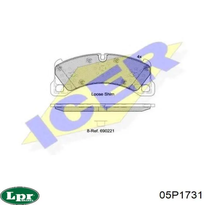 Тормозные колодки LPR 05P1731