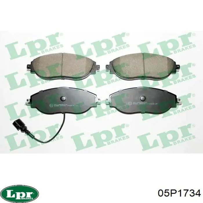 Передние тормозные колодки 05P1734 LPR