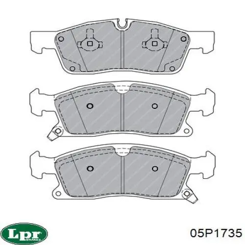 Тормозные колодки LPR 05P1735