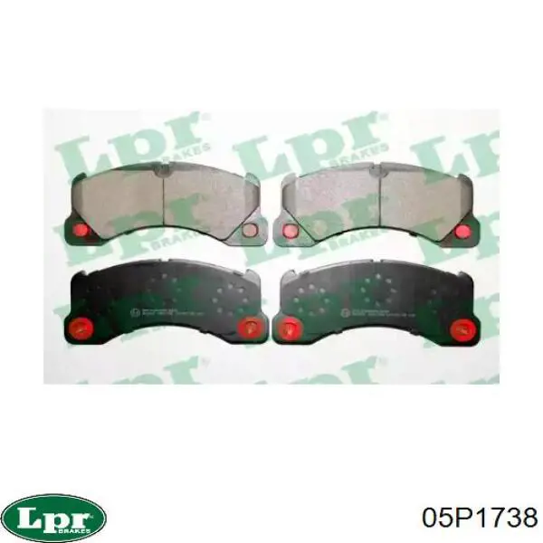 05P1738 LPR Колодки передние