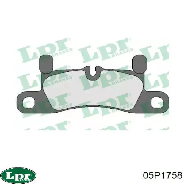 Колодки дисковые  LPR 05P1758 цена, от 60.22 USD
