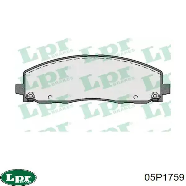 Передние тормозные колодки 05P1759 LPR