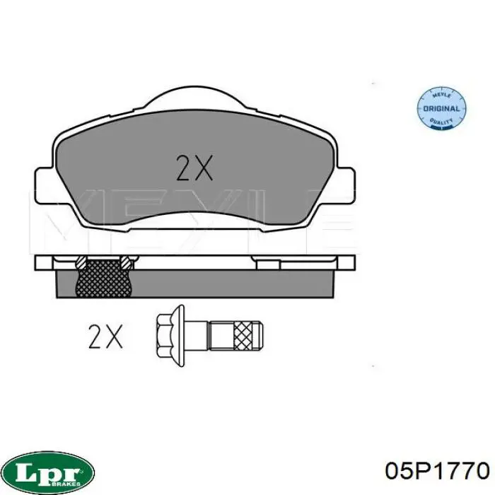 Тормозные колодки LPR 05P1770