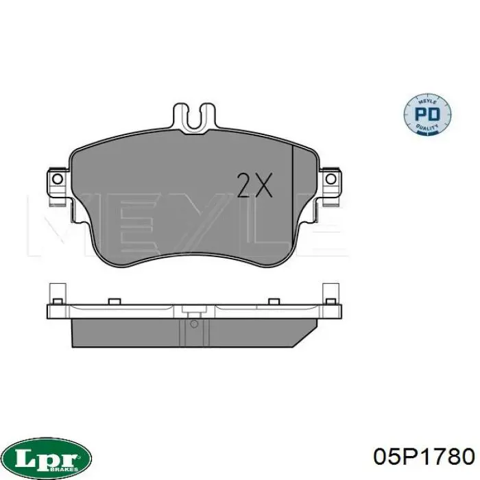 Колодки LPR 05P1780 цена, от 39.34 USD