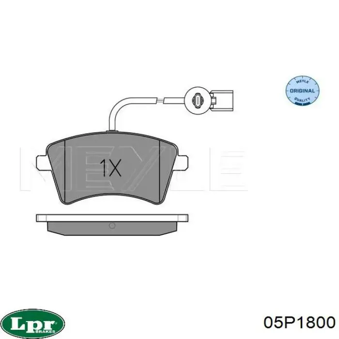 Тормозные колодки LPR 05P1800