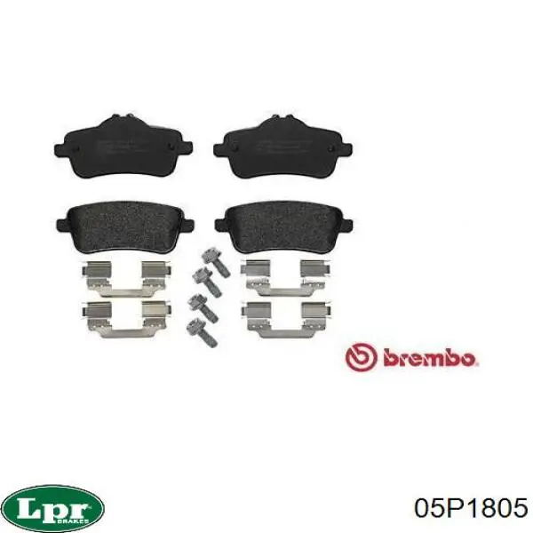 Задние тормозные колодки 05P1805 LPR