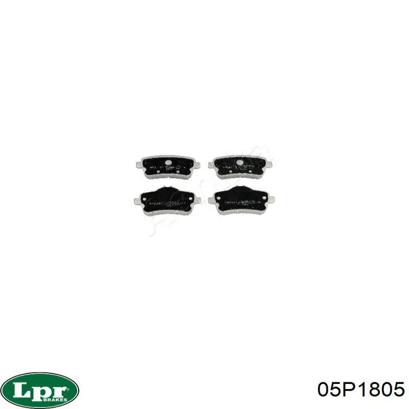 05P1805 LPR Колодки тормозные дисковые комплект