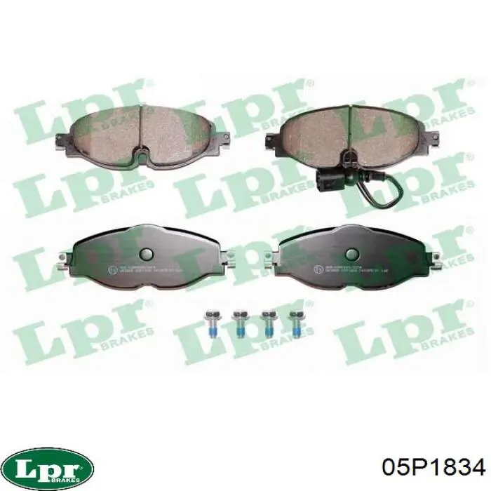Передние тормозные колодки 05P1834 LPR