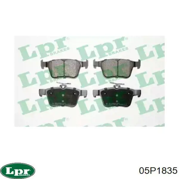 Задние дисковые колодки LPR 05P1835
