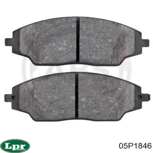 Передние тормозные колодки 05P1846 LPR