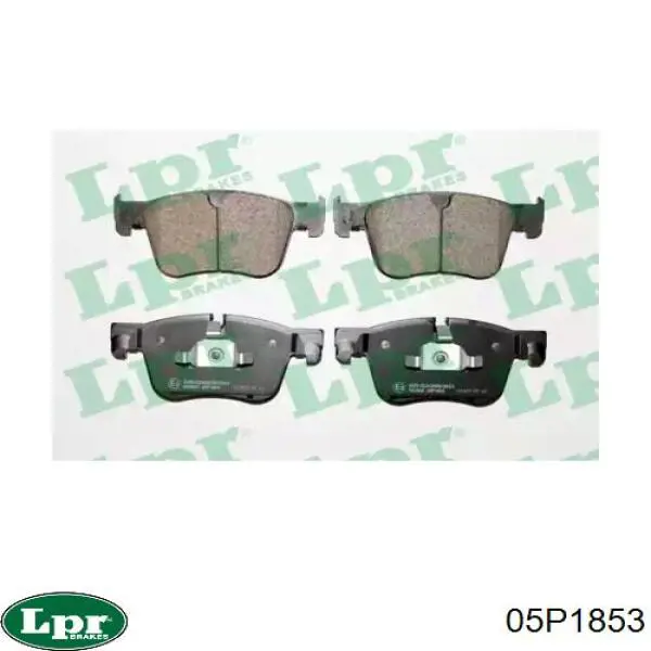 Передние тормозные колодки 05P1853 LPR