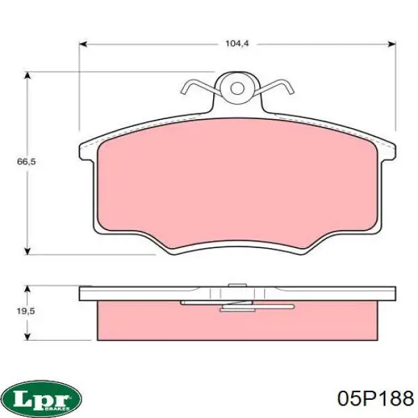 Колодки LPR 05P188 цена, от 14.14 USD