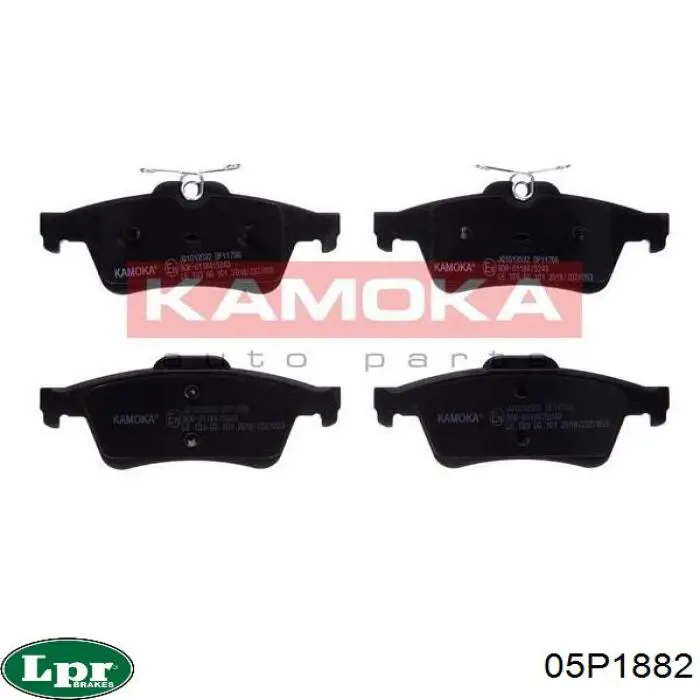 Купить 05P1882 LPR Колодки тормозные задние, дисковые