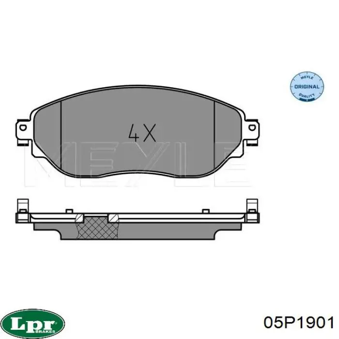 Тормозные колодки LPR 05P1901