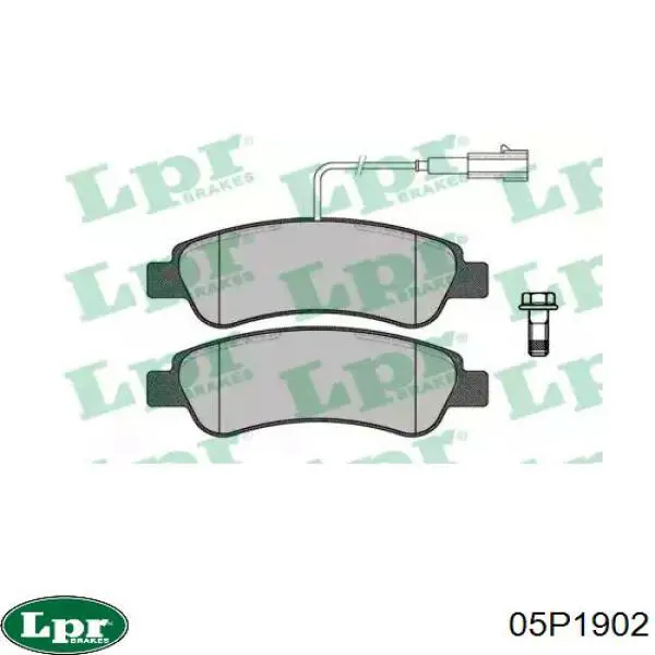 Купить 05P1902 LPR Колодки тормозные задние, дисковые