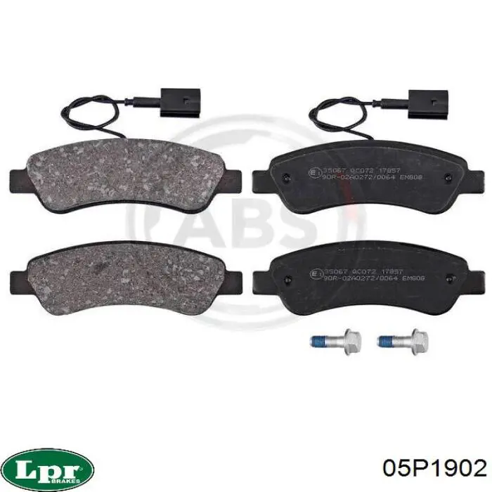 Задние тормозные колодки 05P1902 LPR