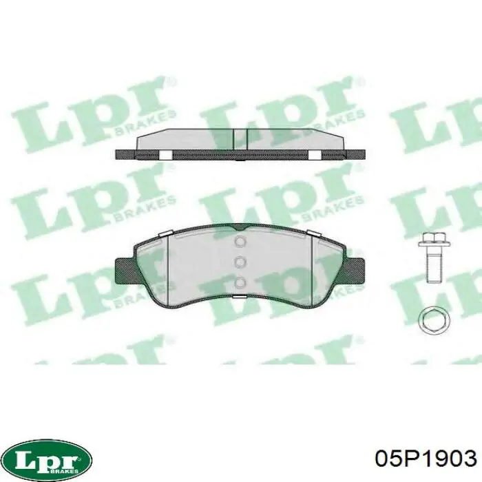Передние тормозные колодки 05P1903 LPR