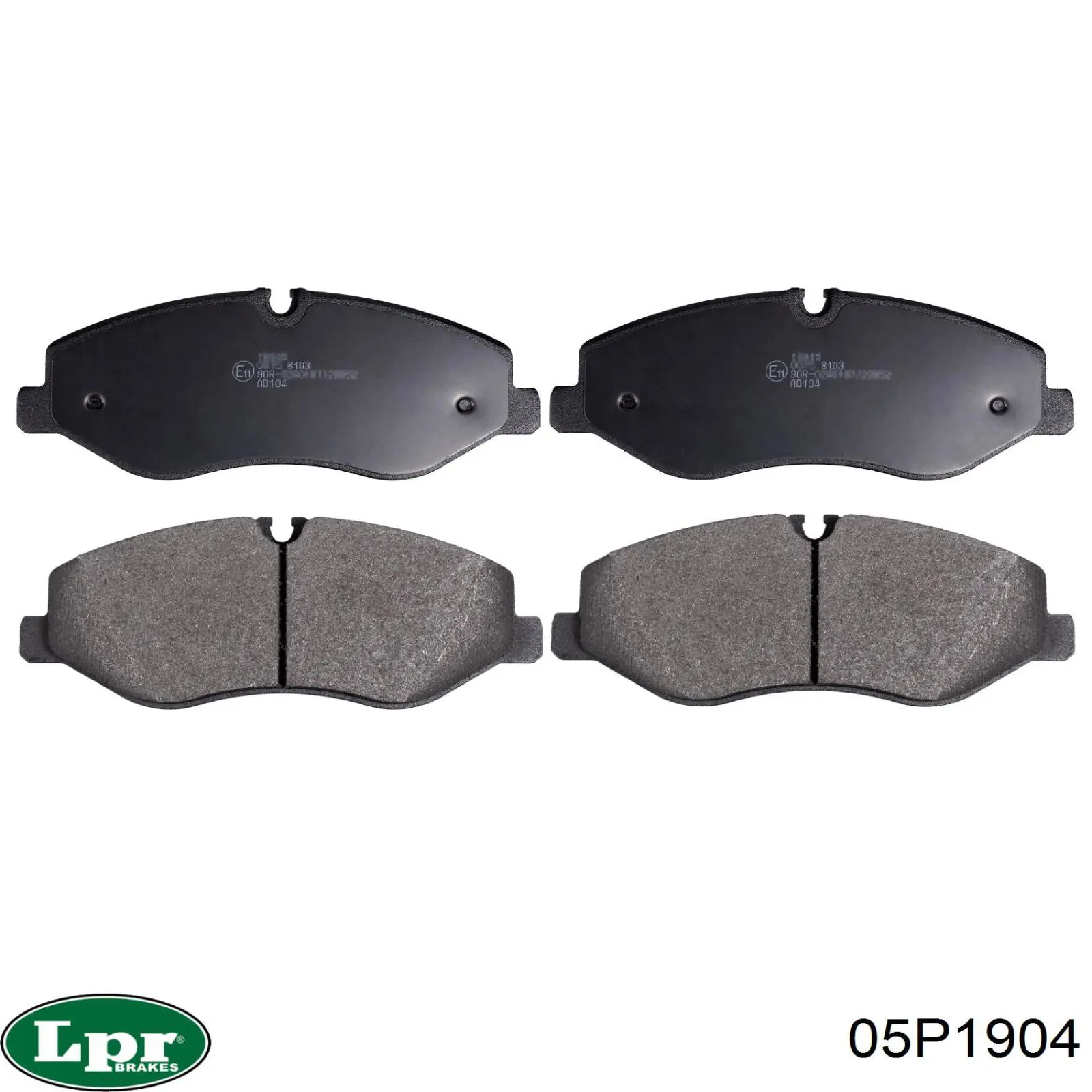 Передние тормозные колодки 05P1904 LPR