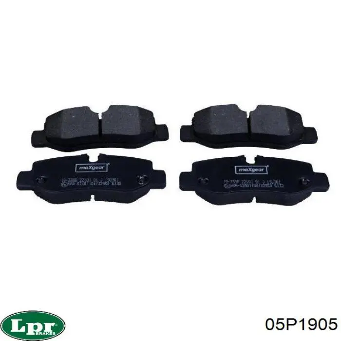 Задние тормозные колодки 05P1905 LPR