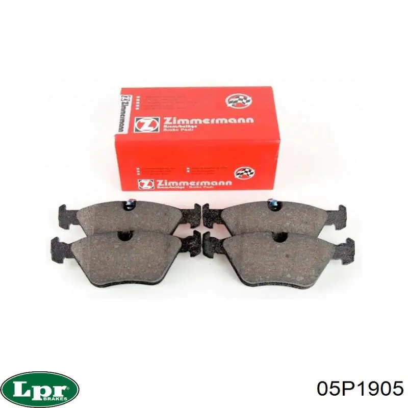 Купить 05P1905 LPR Колодки тормозные задние, дисковые
