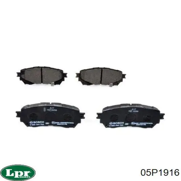 Тормозные колодки LPR 05P1916