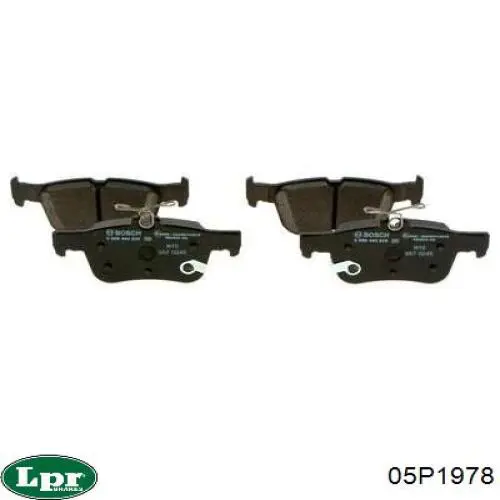 Задние тормозные колодки 05P1978 LPR