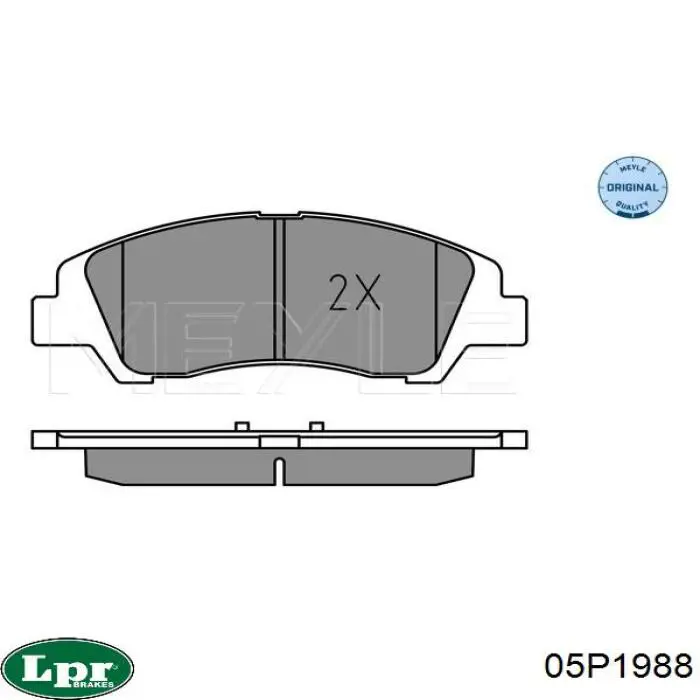 05P1988 LPR Колодки передние