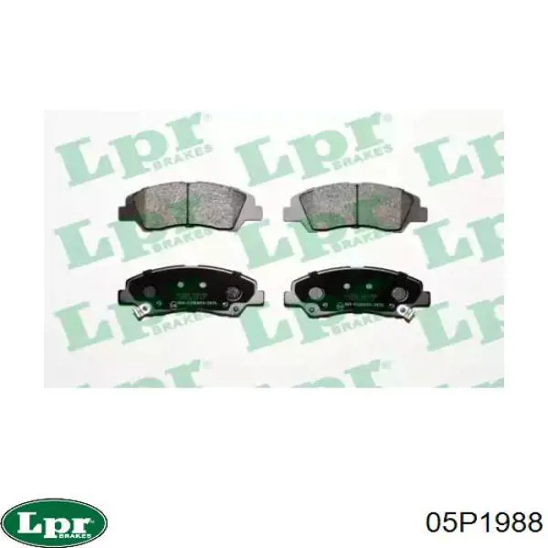 Купить 05P1988 LPR Колодки тормозные
