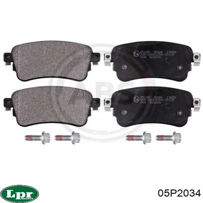 Задние дисковые колодки LPR 05P2034