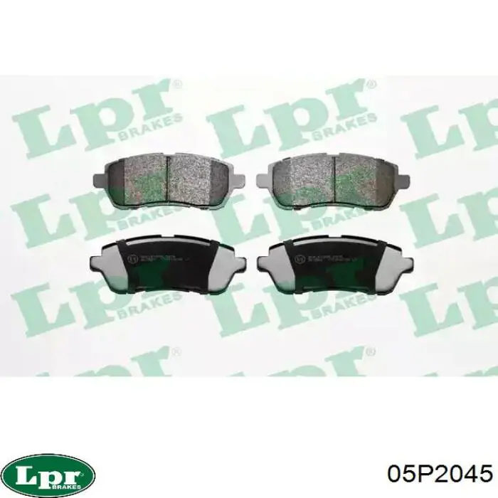 Передние тормозные колодки 05P2045 LPR