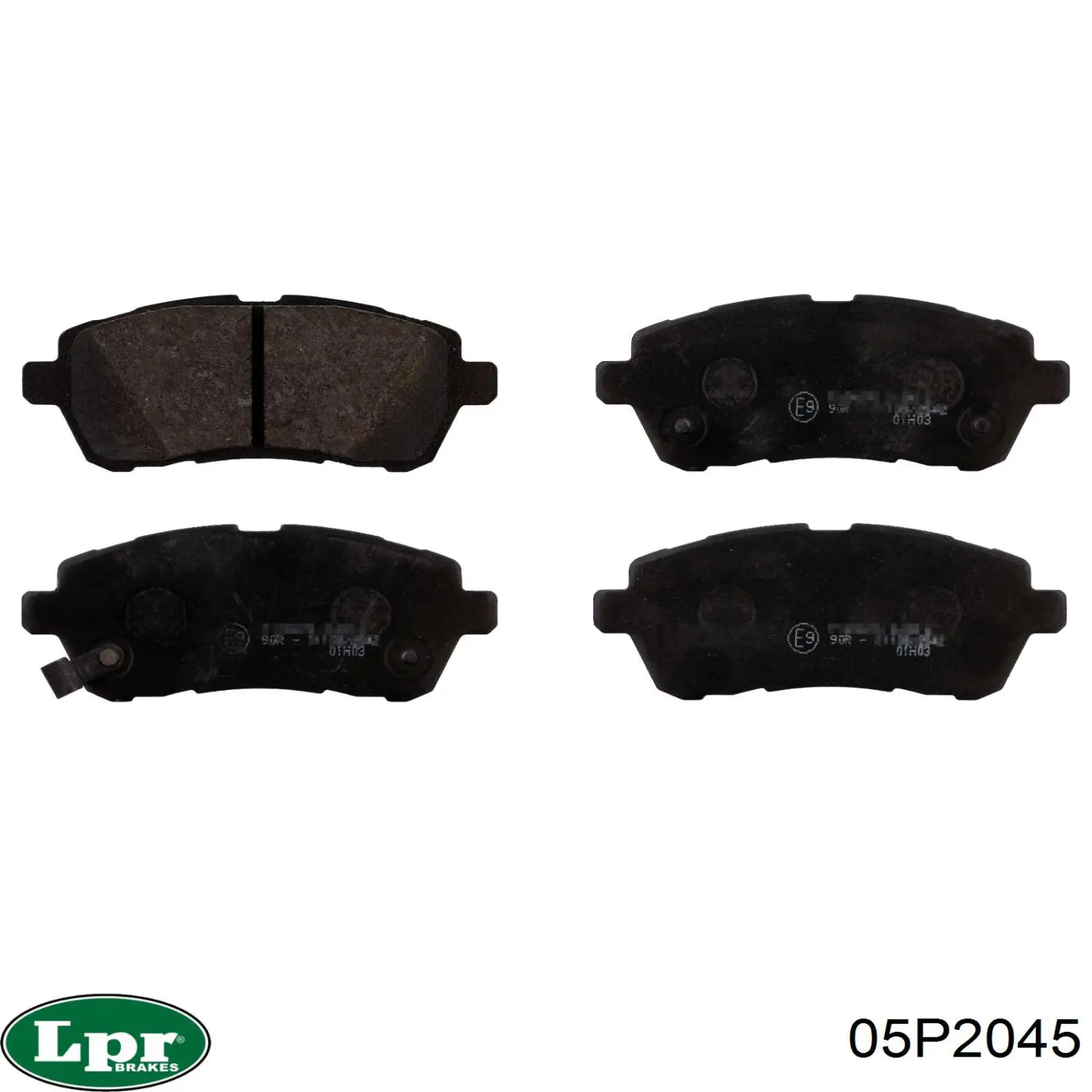 Передние тормозные колодки 05P2045 LPR