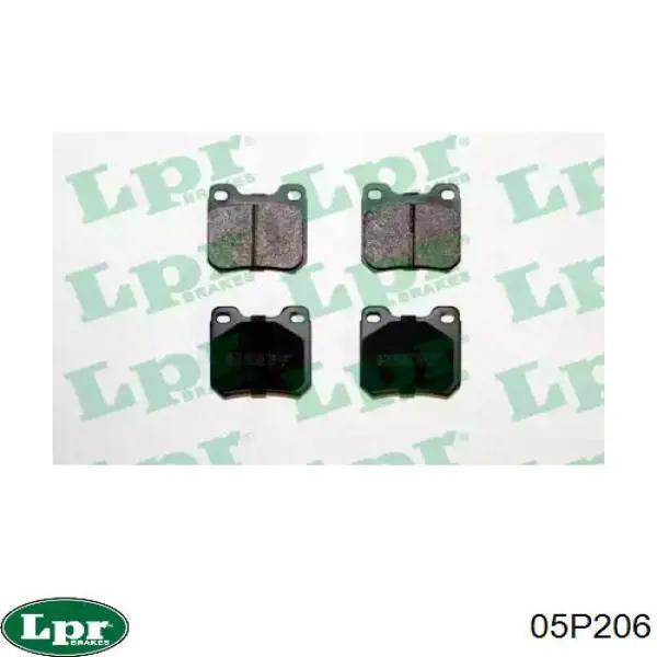 Колодки дисковые  LPR 05P206 цена, от 10.93 USD