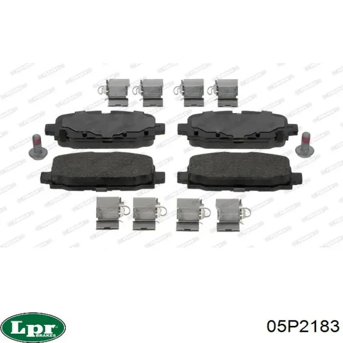 Купить 05P2183 LPR Колодки тормозные задние, дисковые
