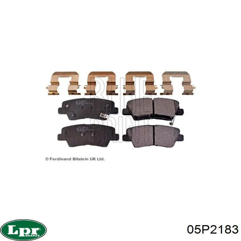 Задние дисковые колодки LPR 05P2183