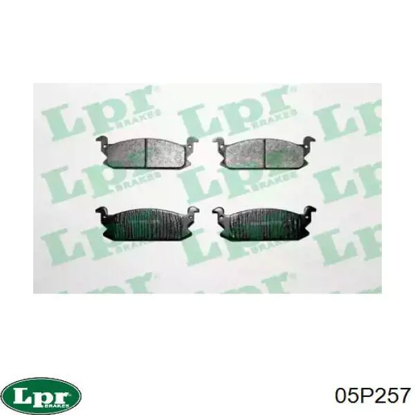 05P257 LPR Колодки передние